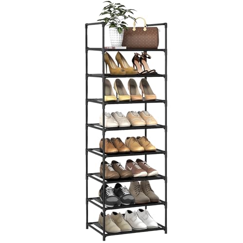 barsone Shoe Rack 8 Tiers, 16-20 Pairs Shoe Organizer Storage She...