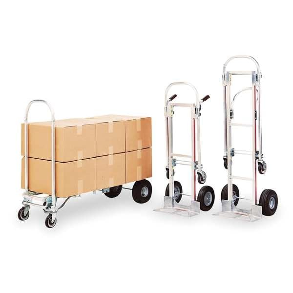 Image of Magline GMK16UA4 Gemini Jr Convertible Hand Truck, Pneumatic Wheels, 500 lbs Load Capacity, 51 inch Height, 47-1 /2 inch Length x 21 inch Width