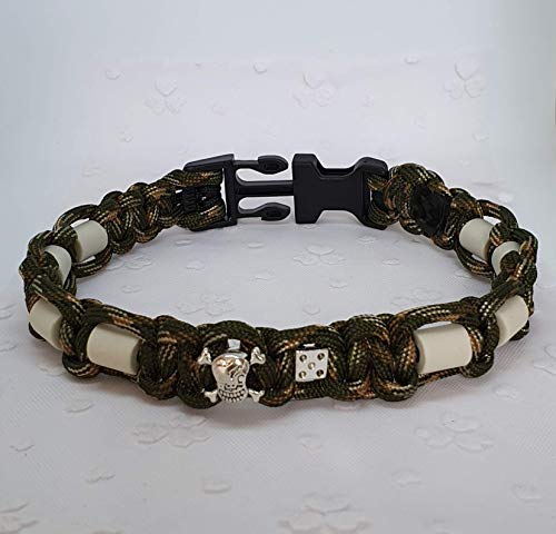 EM-Keramik-Halsband für Hunde/EM-Hundehalsband - Undercover Dog - ARMY-Grün-Mix