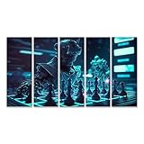 Formato incl. distanza: 160 x 80 cm – 5 pezzi XXL