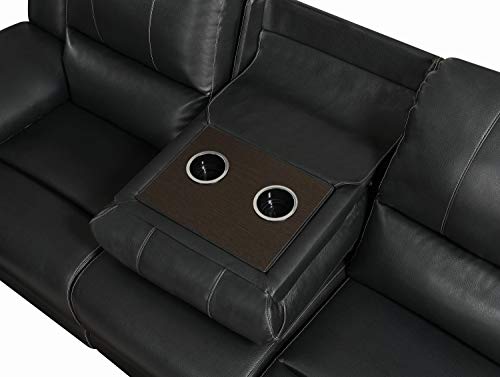 Lee Motion Sofa With Pillow Arms Black #TOP5