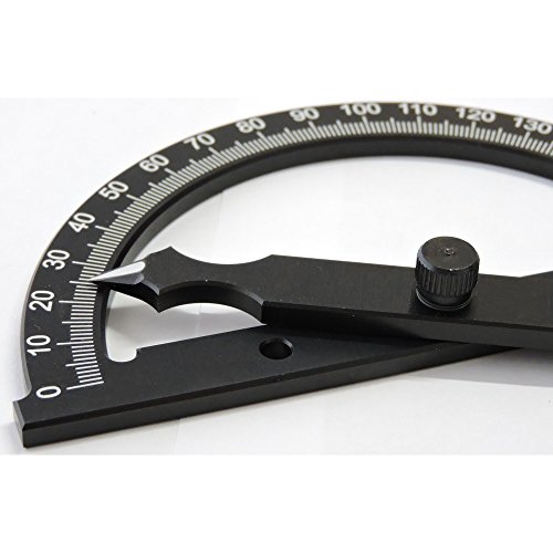 STEINLE 6209 ALU Gradmesser 80 x 120 mm Durchmesser Gradbogen: 80 mm Länge des freien Schenkels: 120 mm