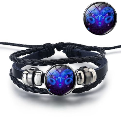 Xinyig Pulsera de constelación, diseño inspirado en la astrología, significado espiritual, Cuero