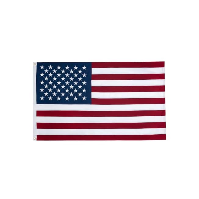 Homissor 100% Cotton Flag American Flags 3x5 Ft New Cotton USA Flag Heavy Duty Outdoor Fade Resistant Embroidered Stars