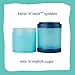 Whiskware Disney Pixar Stackable Snack Containers for Kids and Toddlers, 3 Stackable Snack Cups for School and Travel, Monsters Inc Mike Wazowski and Sulley