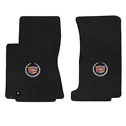 Lloyd Mats Custom-Fit Carpeted Floor Mats Premium Luxury Car Floor Liners for Cadillac CTS 2WD/AWD Sedan/Wagon 2008-2013 (Charcoal, 2 PC (AWD) - Front Mats)