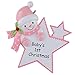 Baby's 1st Christmas Ornament Baby Boy/Girl Star Christmas Personalized Gift(Pink)