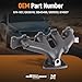 maXpeedingrods Exhaust Manifold Kit 674-937 12630741 with Gasket for Buick Lacrosse 2010-2016 Regal 2011-2017 Verano, for Chevrolet Impala Malibu Orlando, for Pontiac G6 Saturn Aura, L4 2.0L 2.4L
