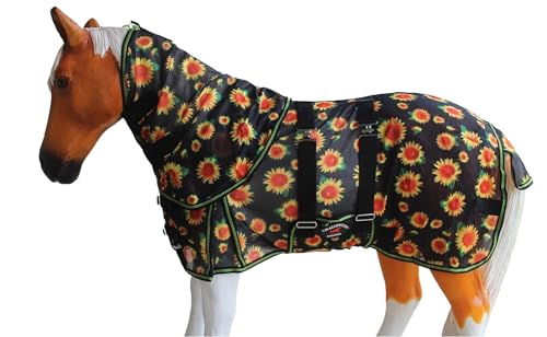 Image of Challenger Miniature Weanling Donkey Pony Horse Foal Summer Fly Sheet Sunflower 51833