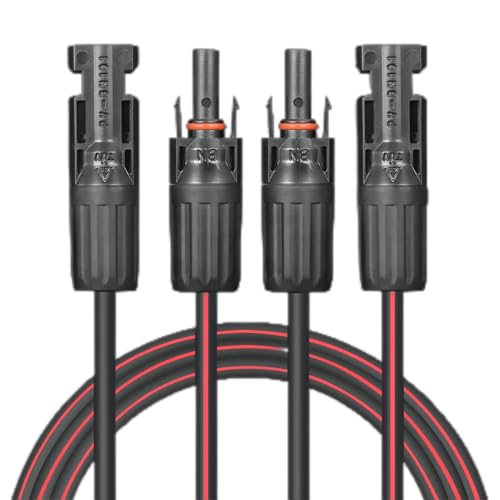 Cable Solar Valemo - Cable Alargador De Doble Hilo, 12 Metros 4 Mm , Cobre Trenzado Con Conectores Hembra Y Macho, Para Sistemas Solares Domésticos, Comerciales Y De Autocaravanas Cable Solar Valemo - Cable Alargador De Doble Hilo, 12 Metros 4 Mm , Cobre Trenzado Con Conectores Hembra Y Macho, Para Sistemas Solares Domésticos, Comerciales Y De Autocaravanas