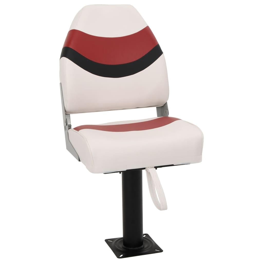 vidaXL Set de asientos plegables para barco 2 uds con respaldo alto, silla de barco, asiento de barco de capitán, silla de barco plegable
