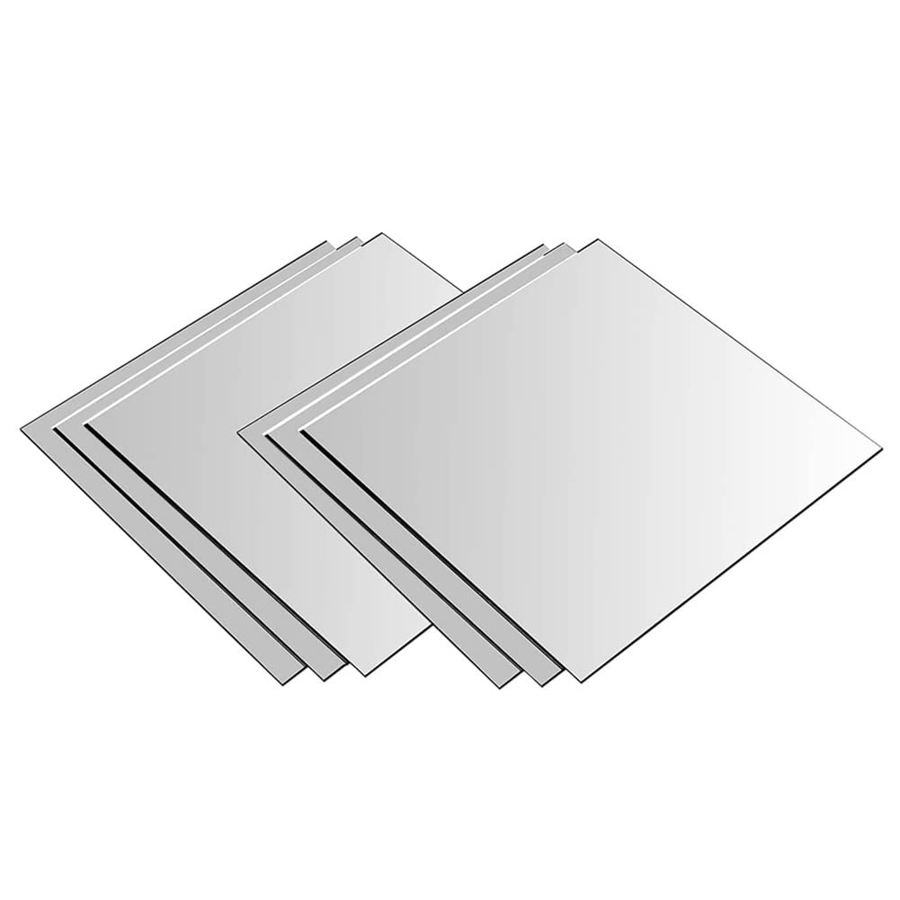 QUOTRE 6 Stück Selbstklebende Flexibler Spiegel, 15 x 15 x 0