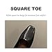 Women's Classic Leather Square Toe Flat Mary Jane Shoes Fashion Slip On Buckle Casual Ballet Shoes Comfortable Closed Toe Office Work Dress Shoes (black, Adult, Women, 9, Numeric, US Footwear Size System, Medium)