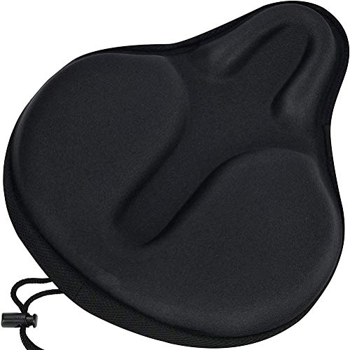 Coussin de selle de vélo large et souple couvre-selle ergonomique pour vélo d'appartement