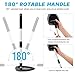 Baderke 9 Pcs Car Windshield Cleaner Tool Kit with with Extendable Handle, Microfiber Towel Pads, Sponge, Ventilation Brush, Empty Spray Bottle for Auto Glass Wiper Suvs Rvs & Home Windows(Grey)