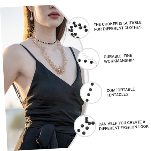Suspension perles argentées chaîne fille accessoire collier de cou