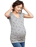 Motherhood Maternity Women's Maternity Tossed Floral, Grey, Extra Small