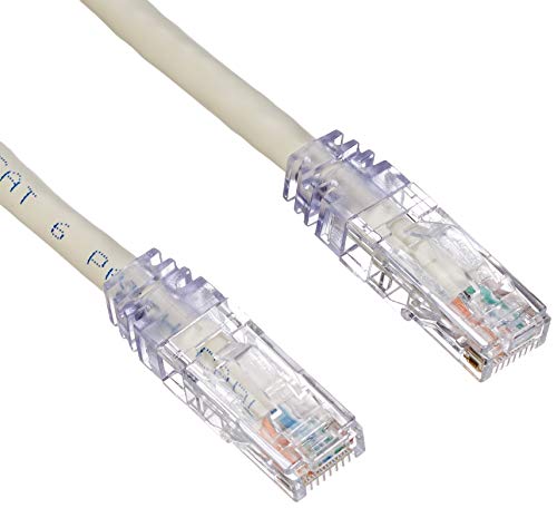Cavo Ethernet Cat6 RJ45 8 Piedi &ndash; Piatto Bianco Rame 24AWG 50 Micron