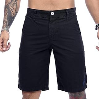 Bermuda Sarja Tradicional Masculina Preto - Icari Fashion (38)
