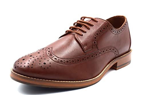 NEKTA /ke'nekt/ Men's Dress Shoes - Leather Lace-up Oxford - Casual Dress Shoes for Men