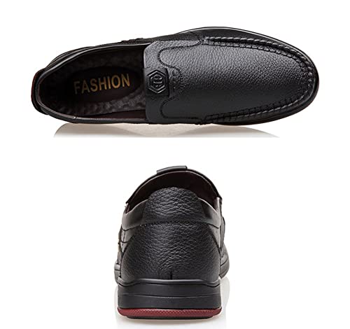 mitvr Mens Casual Leather Shoes Business Slip-on Shoes Comfort Fashion Driving Shoes for Male3