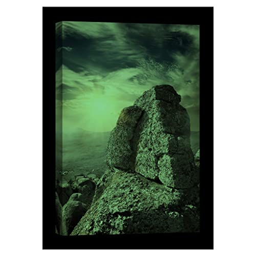 Tableau nature phosphorescent 80x120cm déco salon moderne - 2