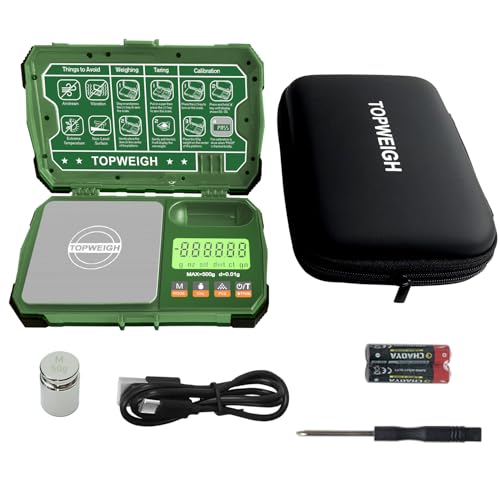 TOPWEIGH Pocket Scale Army Green