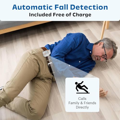Free Fall Detection! – SureSafeGO Medical Alert System for Seniors, GPS Tracking, Fall Detection, Calls Friends & Family, 4-Day Battery, Water-Resistant, White (Ongoing Subscription Required)