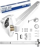 FORTSTRONG 31' Commercial Push Bar Panic Exit Device (Silver) - Panic Bars for Exit Doors with Door Handle...