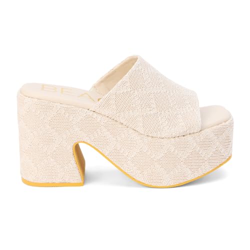 Image of BEACH by Matisse Womens Como Block Platform Casual Sandals Casual High Heel 3 inch & Up