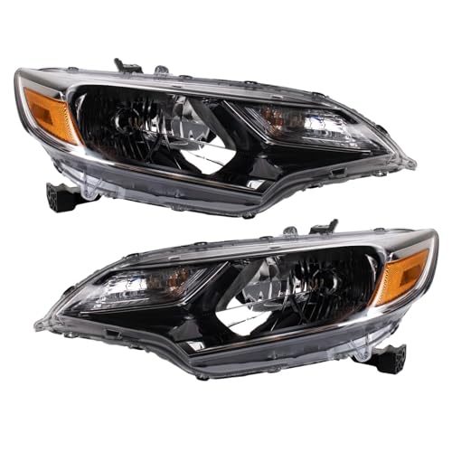 Image of TRQ 2 Piece Headlight Assembly Set Driver & Passenger Side Compatible with Honda Fit 2018-2020 HO2502186 HO2503186 33100-T5A-A31 33100T5AA31 33150-T5A-A31 33150T5AA31