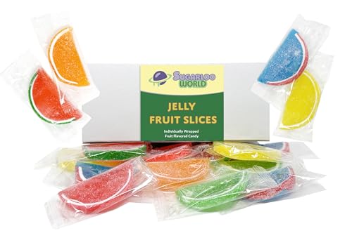 Fruit Slices Jelly Candy, Assorted Flavors, Soft Fruit Jelly, Individually