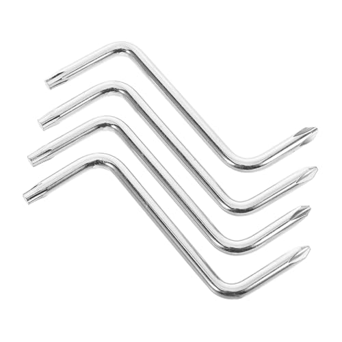 Parliky 4 pezzi Cacciavite Angolare Doppia Testa Z per Installazione Parafanghi Auto Kit Versatile Croce e Pentalobo per Spazi Stretti Domestico e Meccanico