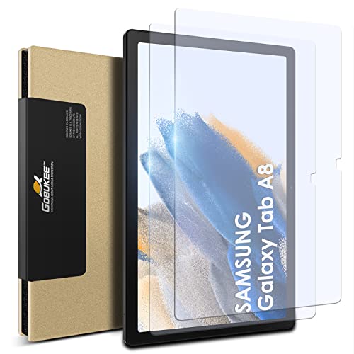 GOBUKEE [2 Stück Kompatible für Panzerglas Displayschutzfolie/Folie Samsung Galaxy Tab A8 10.5" 2021 Panzerglas Anti Reflex Schutzfolie Kompatibel Mit Samsung Galaxy A8 Tempered Glass Protector Cover