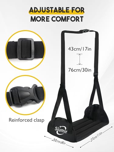Siumir 03 Airplane Foot Rest, Upgraded Anti-Squeeze Foot Hammock thumb #4