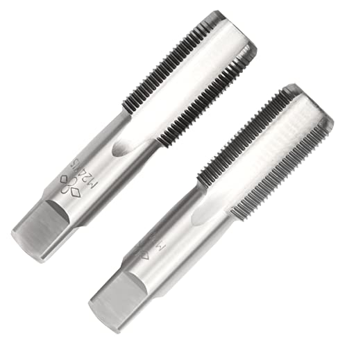 Image of Aceteel M24 X 1.5 Metric Hand Tap, Right Hand M24 X 1.5mm Threading Hand Tap 1Pair