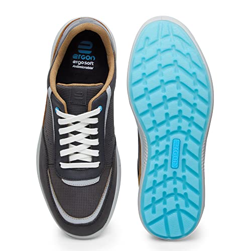 Image of Ergon Kansas Lace-Up Leather Casual Shoes for Men