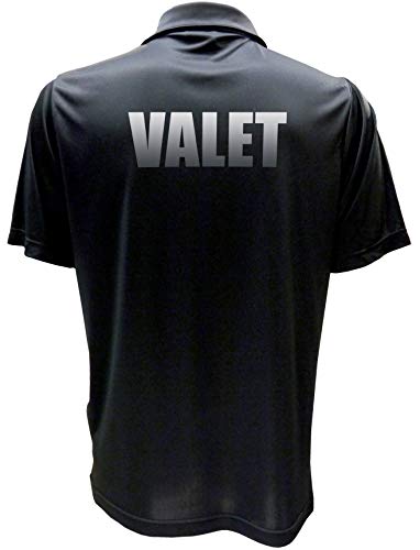 Valet Parking Staff Polo, Parking Staff Uniform, Reflective Design, Performance Polo, Moisture Wicking.2