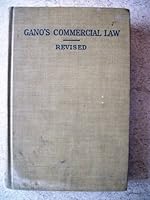 Gano's Commercial Law Revised B000PC8F64 Book Cover