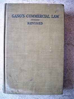Hardcover Gano's Commercial Law Revised Book