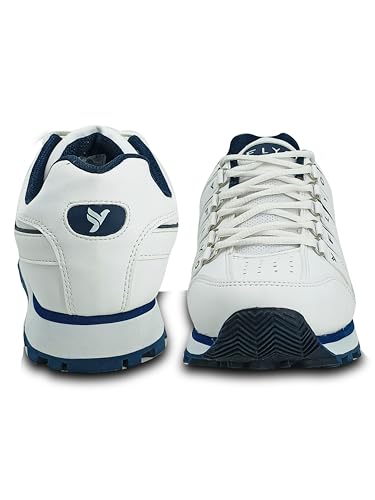 Image of FLYO by Lakhani Vardaan Pace718 Comfortable Trendy White Outdoor Shoes with Anti-Skid Rubber Sole