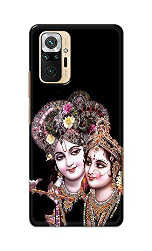 Image of PRINTFIDAA� Printed Hard Back Cover Case for Mi Redmi Note 10 Pro | Mi Redmi Note 10 Pro Max Back Cover (Radha Krishna) -2808