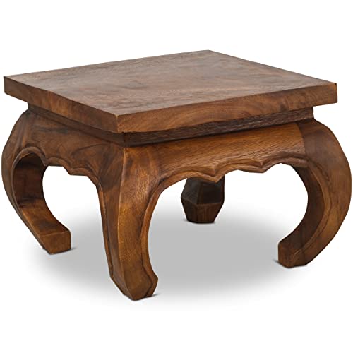 Livasia Table d’Opium avec Sculpture, Table Basse, Table d’appoint, Table de canapé, Durable et Fait Main, Marron (36x36x27cm) Livasia Table d’Opium avec Sculpture, Table Basse, Table d’appoint, Table de canapé, Durable et Fait Main, Marron (36x36x27cm)