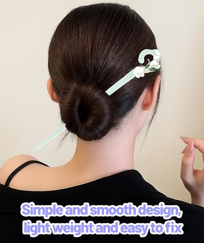 Image of Hair Stick for Bun, 3Pcs Hair Pins for Women, Juda Stick for Hair Bun with Elegant Design, Chinese Hair Pin for Everyday and Special Occasions