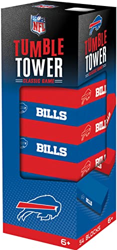 MasterPieces Game Day - NFL Buffalo Bills - Officially Licensed Tumble Tower, Real Wood Blocks