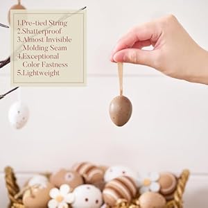 Valerymadelyneastereggsdecorationtreeornamentsset18ct157inchshatterproofnuturehangingeggbulkforkidsbeigewhiteeasterbasketstuffersassortedforspringholidaypartydecor  Urban Country Home Decor Valery madelyn easter eggs decoration tree ornaments set 18ct 157inch shatterproof nuture hanging egg bulk for kids beige white easter basket stuffers assorted for spring holiday party decor  urban country home decor