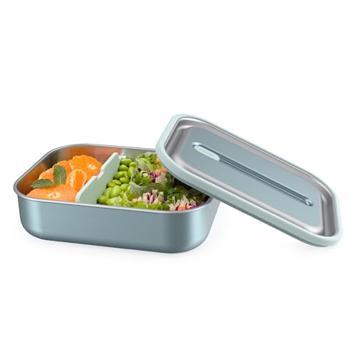 Image of Bentgo MicroSteel Leak-Proof Bento Lunch Box, Microwave & Oven-Safe