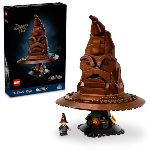 LEGO Harry Potter Konuşan Seçmen Şapka 76429 - Yetişkin Harry Potter Hayranları için Koleksiyonluk Yaratıcı Model Yapım Seti (561 Parça)