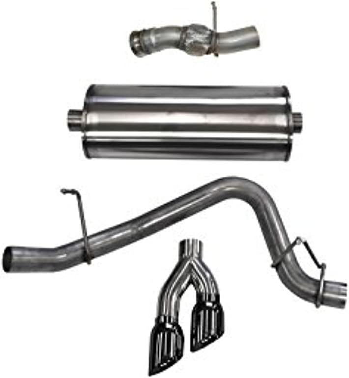Corsa 14826BLK Cat Back Exhaust (Single Side Exit with Black Twin Pro Series Tips), 1 Pack