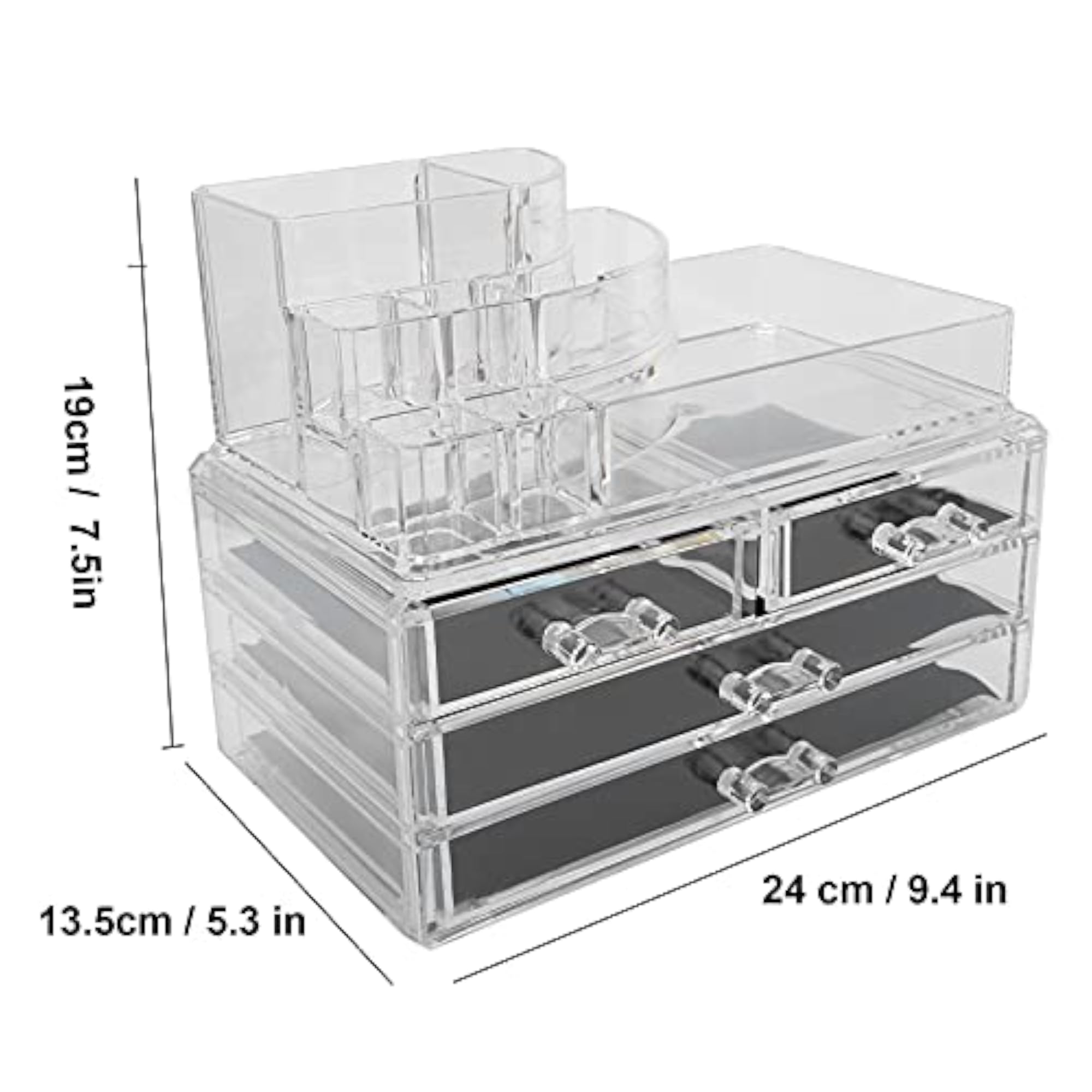 Transparent Multifunctional Jewelry Storage Box